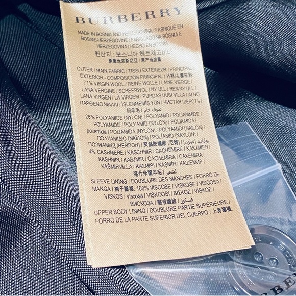 BURBERRY LONDON DAYLESMOORE WOOL BLEND TRENCH COAT - Picture 10 of 12